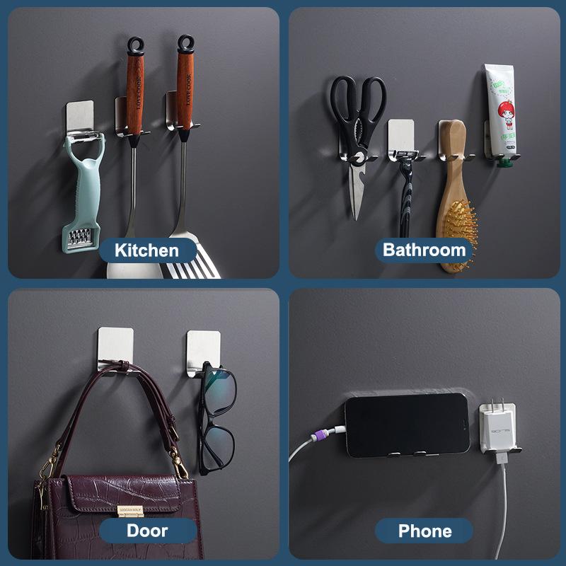 Suport pentru bărbierit din oțel inoxidabil 1 buc Suport pentru bărbierit pentru bărbați, duș, pentru baie, duș, cârlig de depozitare, umeraș de perete