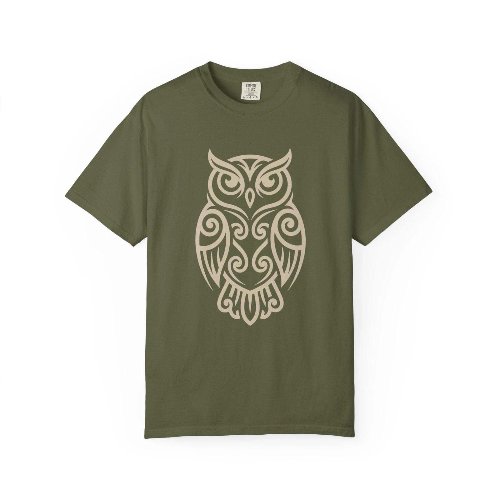 Tribal Owl T-Shirt | Intricate Celtic Knot Wisdom Unisex Unisex Tee Shirt XS