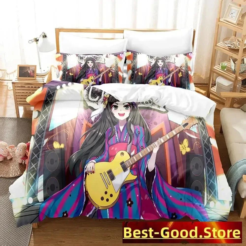New Show By Rock! Bedding Set Single Twin Full Queen King Size Bed Set Adult Kid Bedroom Duvetcover Sets Anime parure de lit Bed