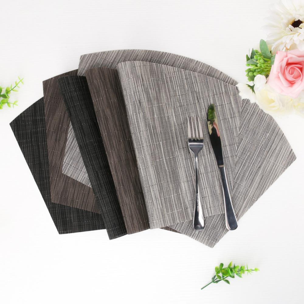 4pcs Set Round Table Placemats Wedge Washable Table Mat for Kitchen Table Heat Resistant Round Table Irregular Kitchen Coaster