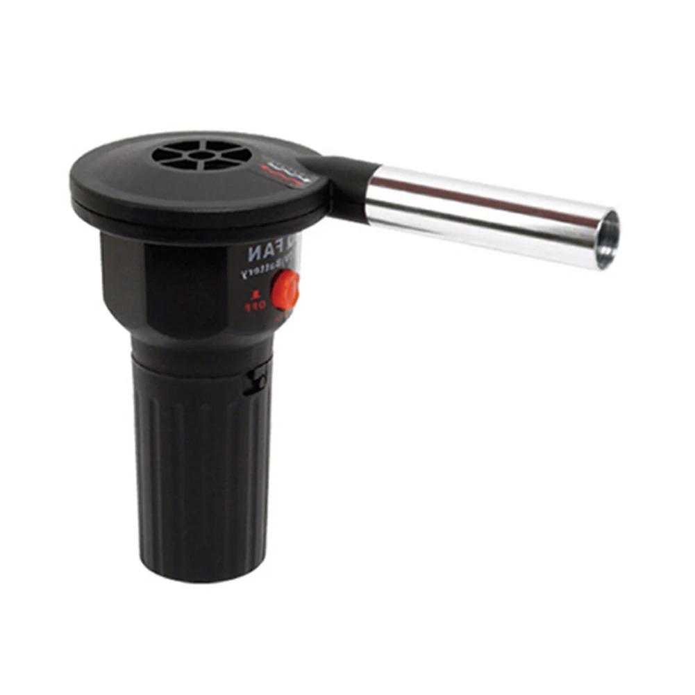 BBQ Elektrisk Vifte Luftblåser Aluminiumslegering Grill Luftblåser Håndholdt Grill Grill Ildbelg Grillverktøy for Piknik Camping