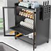 3-Tier Countertop Dish Drying Rack with Dustproof Cover