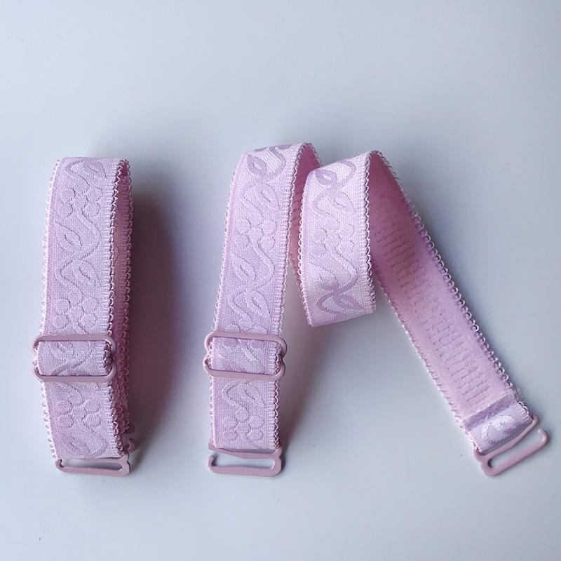 1 Pair 1.8cm Width Women Slip Resistant Bra Straps Women Double Shoulder Elastic Length 30cm Lady Bra Strap Accessories