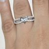 Fashionable  Heart-shaped Ring, Simple and Elegant Women's Ring