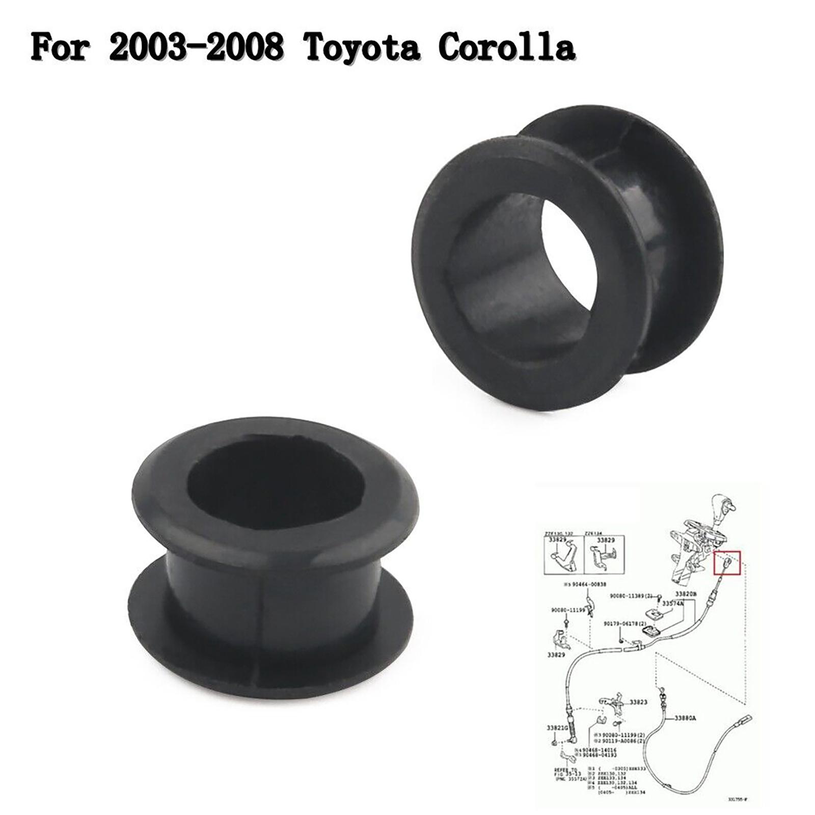 

For Toyota Corolla Matrix 2003-2008 Shifter Cable Bushing 2PCS 33820-02370B PE Shift Arm Repair Kit Replacement Auto Parts United States