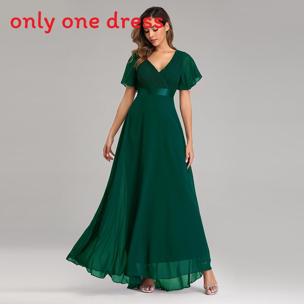 Chiffon Spring Summer Long Dress With Deep V Neck And Ruffle Details For Formal Events