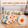 10Pcs 4 Inch Paint Roller Brush Clean Cut Proffesional Paint Roller Sleeves Replacement Paint Edger Brush Tool For Home Wall Cei