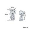 2023 Cat Stud Earrings Female, Exquisite Versatile Bow Temperament Shining Jewelry, Source