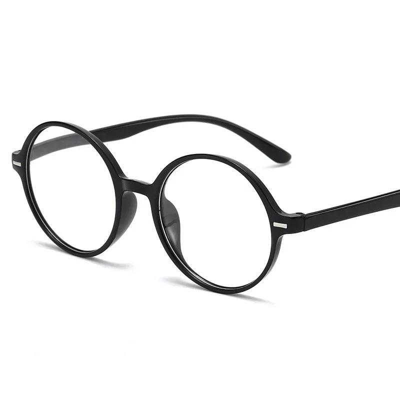 Retro Reading Glasses Ultra Light Round Frame Presbyopia Glasses Women +1.0 To +4.0 Black Fashion HD Eyewear