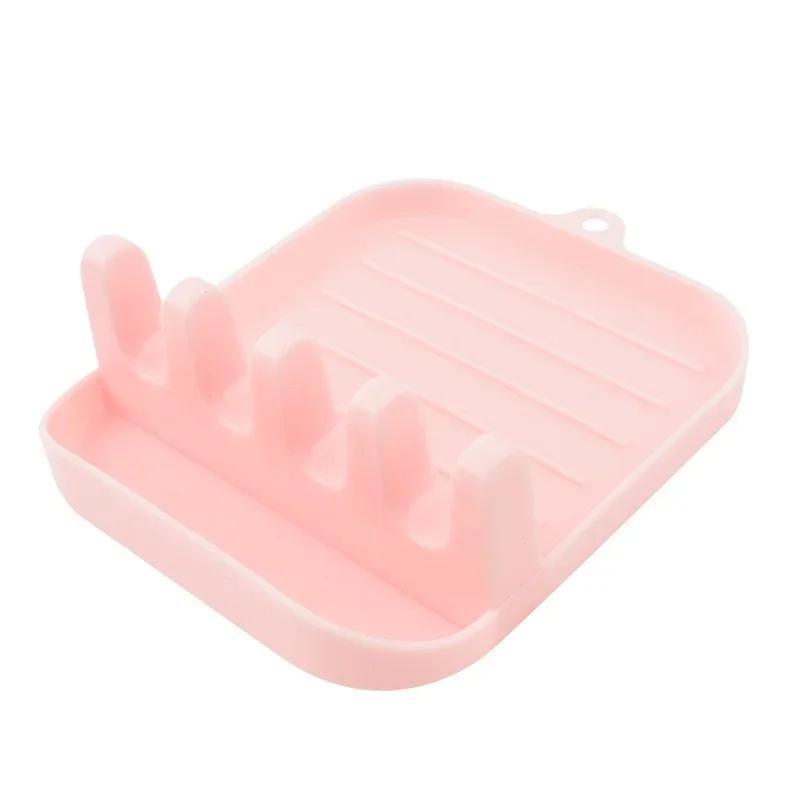 Multi Functional Spatula Rack Kitchen Tools Shelf Household Table Top Card Slot Type Hole Free Pot Cover Spatula Frame