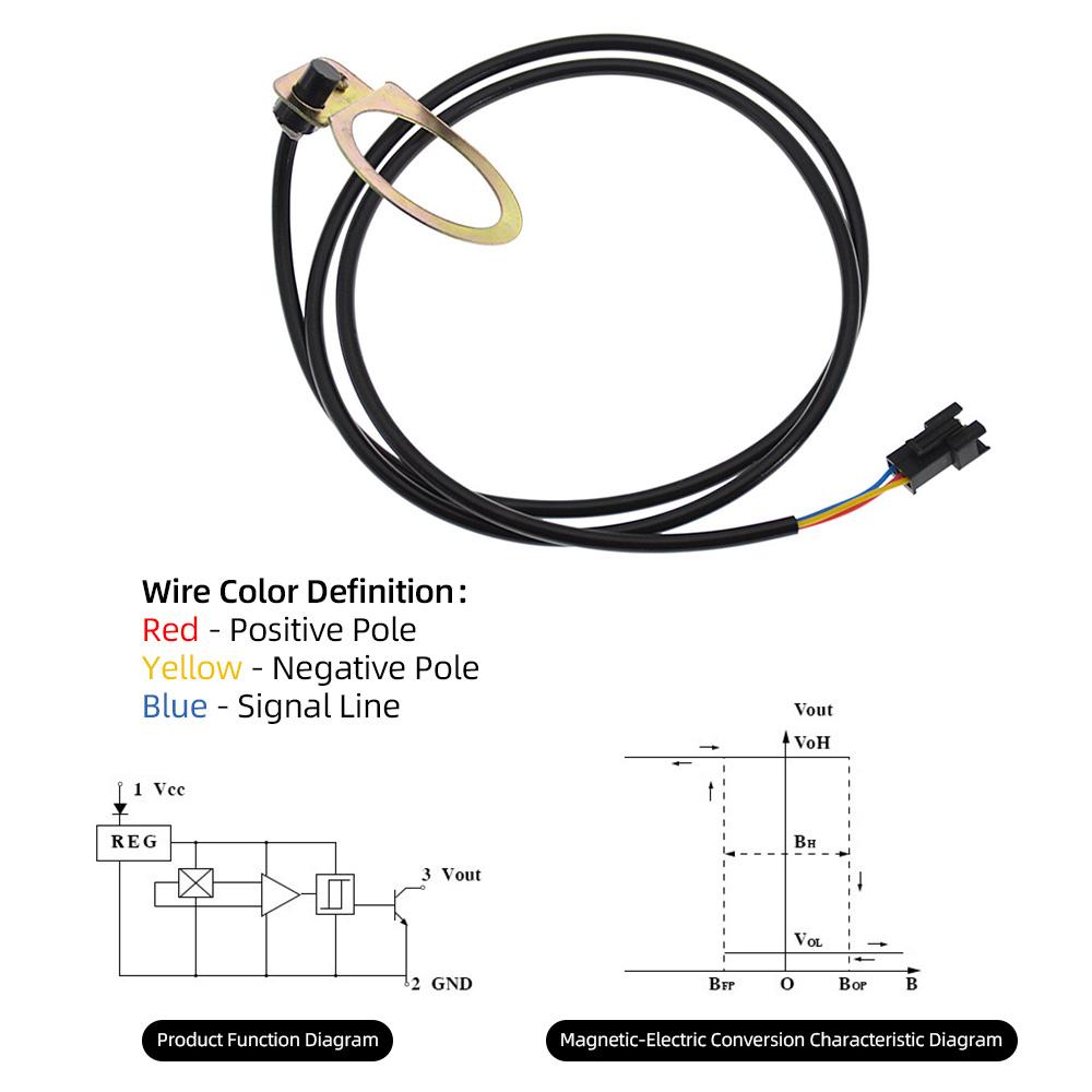 Electric Bike Power Pedal Assist Sensor E-Bike PAS System Assistant Sensor Speed Sensor
