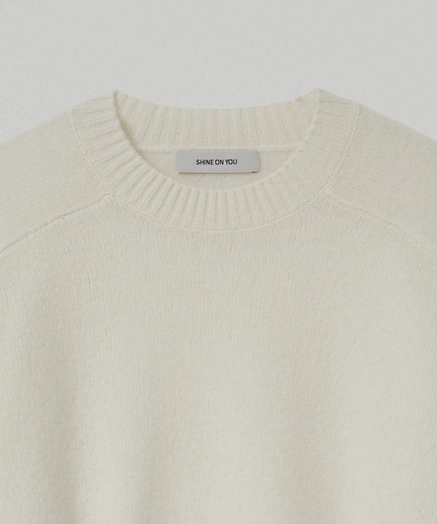 SHINE ON YOU 100% Rws Extra Fine Merino Wool Raglan Knit_Pink, Sky Blue, Ivory