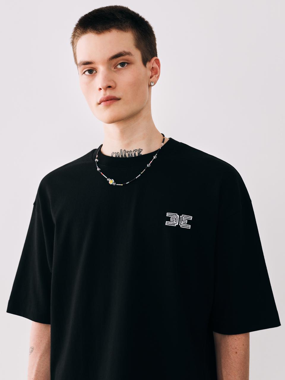 Iesn Double Logo Short Sleeve T-Shirt Black M