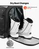 Ski Boot Bag, 70L, Snowboard Boots Travel Backpack for Men Women, with Waterproof Exterior & Bottom, Durable 1680D Oxford, Bag for Skis, Snowboard,