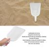 Plastic Feed Shovel Easy Clean PE Refrigerator Ice   Snow Scoop Handle with Hook