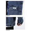 Frühling und Herbst Neue Herren Jeansjacke Lässig Locker Teenager Handsome Denim Cargo Jacke Revers