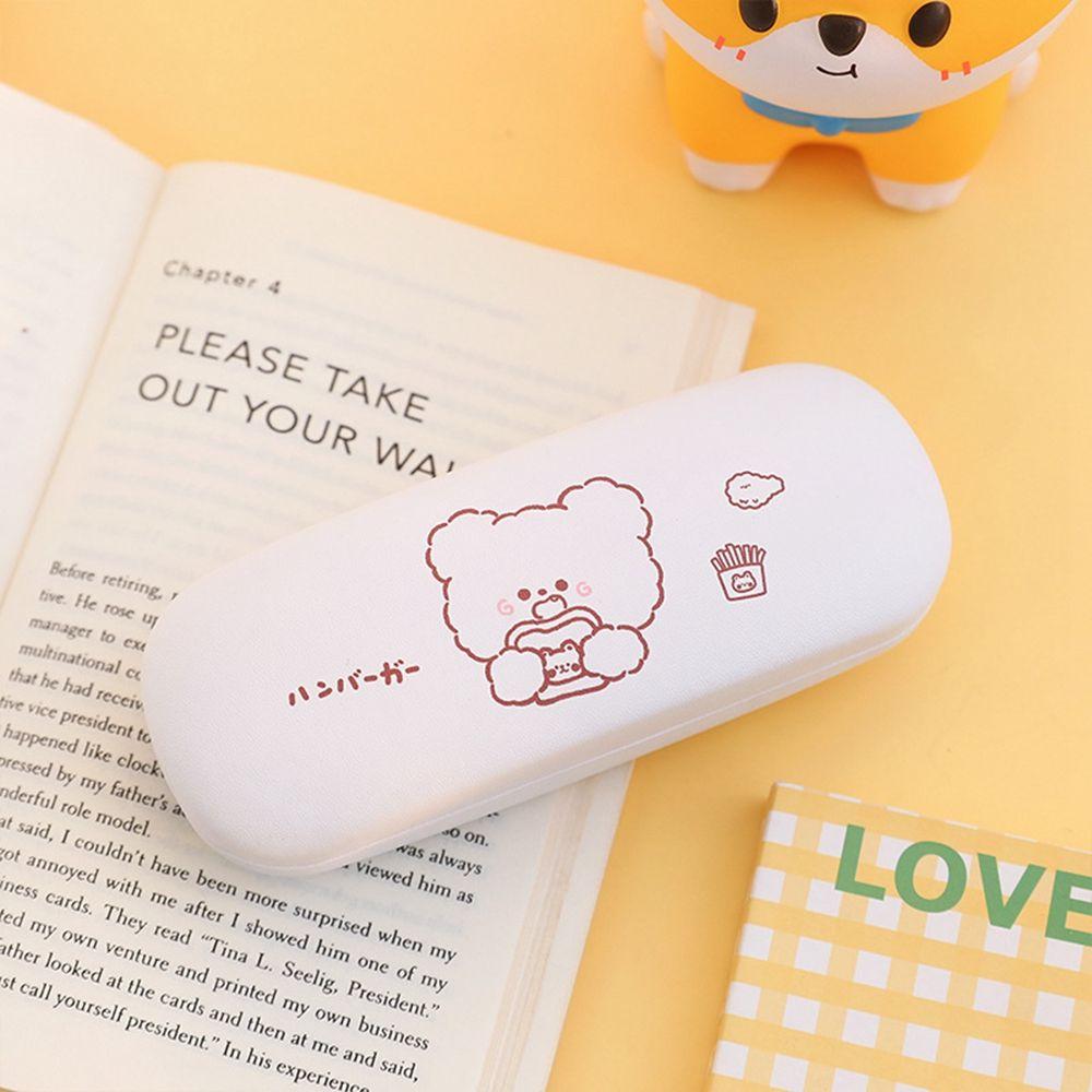Bag Cartoon Square PU Leather Eyeglass Hard Box Glasses Box Reading Glasses Case Spectacle Case