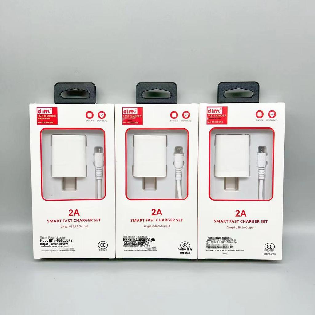 3C Certified 2A Fast Charger & Type-C Data Cable Set for Android, Apple, Huawei