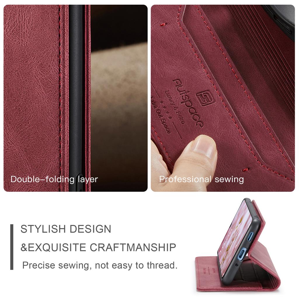 Premium Vintage Leather Wallet Case for Samsung Galaxy A33 5G - RFID Protection Flip Cover with Card Slots, Shockproof Retro Style (4 Colors)