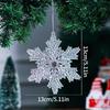 Acrylic Christmas Crystal Pendants Crystal Transparent Christmas Tree Ornaments Snowflake DIY Crystal Hanging Wall Pendant