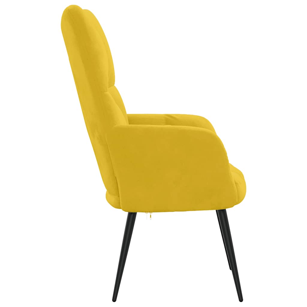 Relax Chair Mustard Yellow Velvet