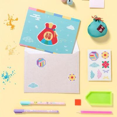 Art Box/Claypia 135 Minhwa Shop Lucky Bag Jewelry Cross Stitch Chuseok Card