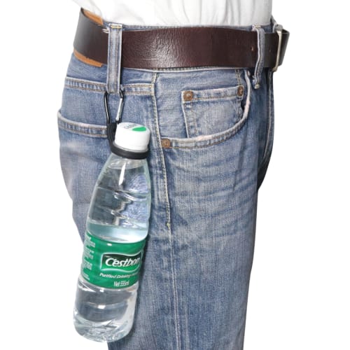 Quick-Release Silicone Water Bottle Holder with Snap Hook Clip, Portable and Compact, with Carabiner, for Travel, Camping, Outdoor Activities, and Cyc