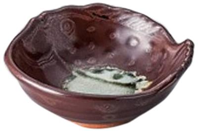 Set of 5 Small Plates with Rusty Fugu Delicacy Design X X Japanese Commercial [9.2 8.7 3.5cm] [Japanese Restaurant, Inn, Tableware, Use]