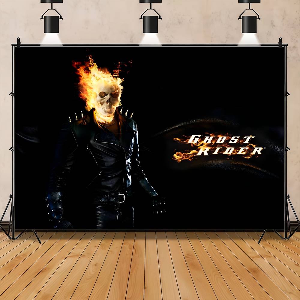 G-GhostS Rider Photography Studio Backdrop Outdoor House Party Decoration Photo Background Curtain Back Drop