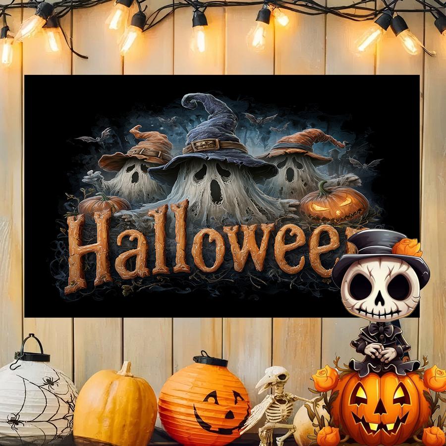 

Halloween Ghosts Decor Background Cloth Hanging Cloth Bedroom Bedside Decorative Wall Cloth Rental Dormitory Tapestry 74x94cm(29x37in)