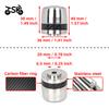 For Honda PCX150 PCX160 CB400X CB400F NSS350 Accessories Heavy Stainless Steel Handle Bar Handlebar Grips Cap End handle Plug