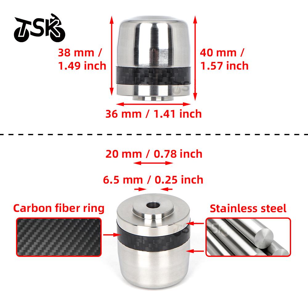 For Honda PCX150 PCX160 CB400X CB400F NSS350 Accessories Heavy Stainless Steel Handle Bar Handlebar Grips Cap End handle Plug