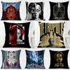 Film Classic M-Metropolis 1-1927 Cushion Cover Washable Linen Pillowcase Soft For Daily Sofa Bed Home Room Decor