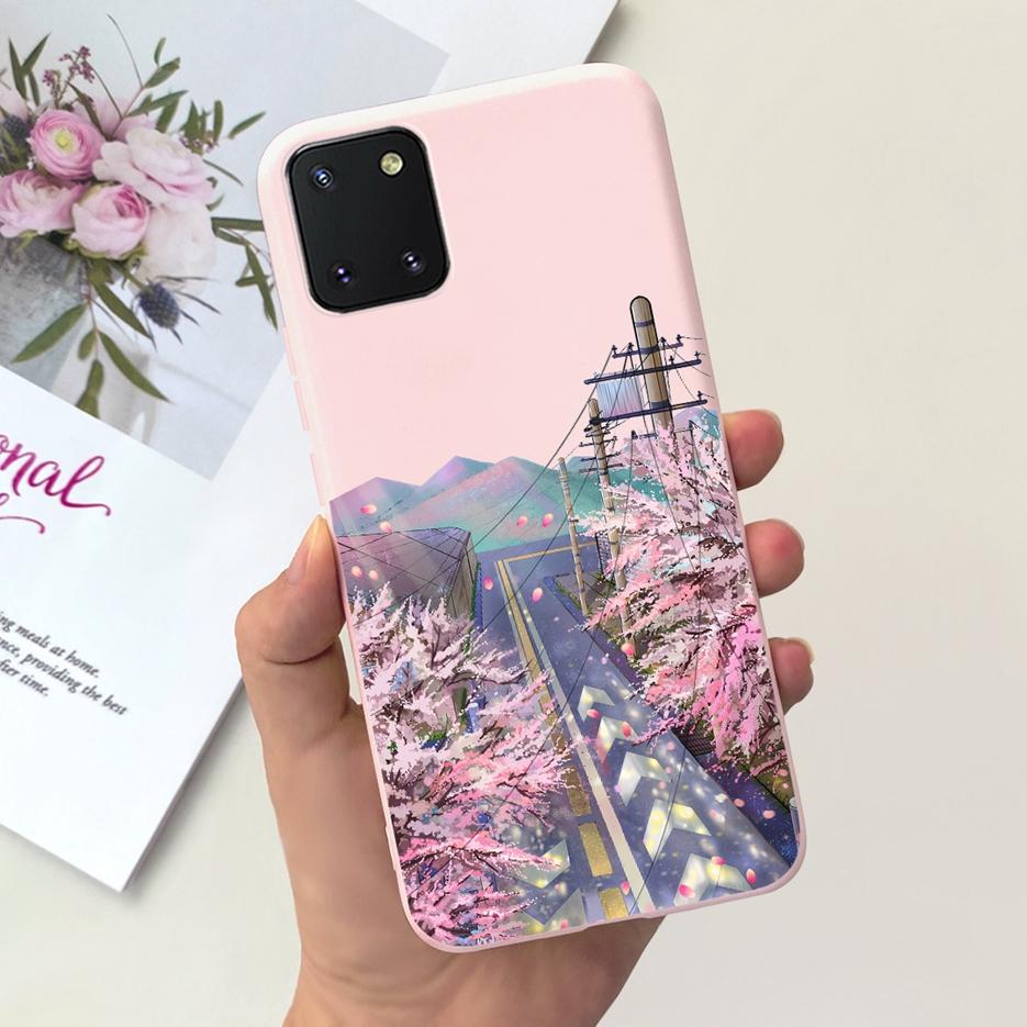 For Samsung Galaxy Note 10 Lite Case Cute Candy Painted Cover Soft TPU Phone Case For Samsung Note10 Lite Galaxy S10 Lite Bumper