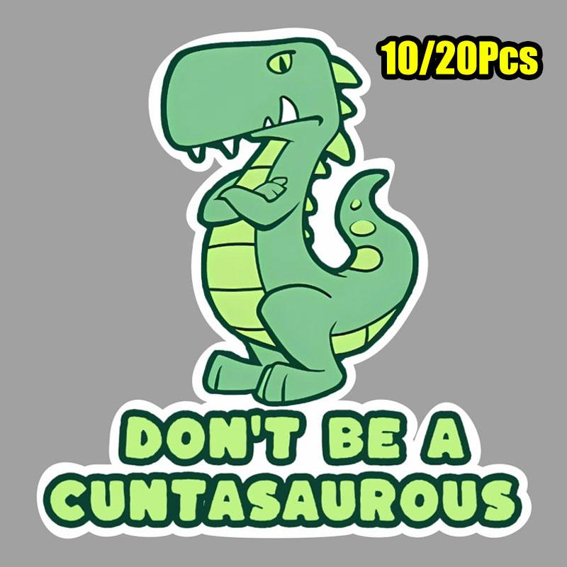 

10-20 шт. Забавные наклейки с динозаврами для автомобилей, бутылок с водой, чашек, ноутбуков, записных книжек, холодильников, стаканов. Идеи наклеек, подарки 10Pcs