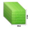 38.5cmx35cm 3D Soft Foam Brick Wall Sticker Self Adhesive Wallpaper Decor White Black For Household Indoor Living Room Wall