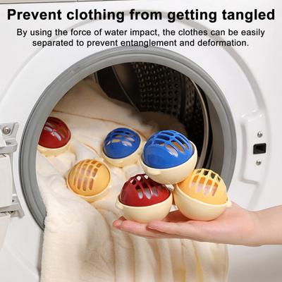 Laundry Washing Ball Anti-Tangle Anti-pilling Softens Fabrics Reduces Wrinkles Laundry Ball Lint Remover Reusable Pet Hair Lint Remover