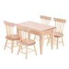 Collapsible Miniature Table And Chairs Set Realistic 1/12 Dollhouses Accessories With Detailing