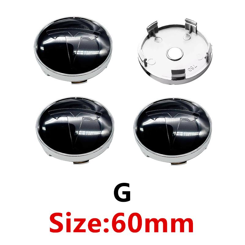 

4pcs/set 60mm tesla Car Wheel Center Hub Cap Cover Emblems Sticker Car Logo car styling accessories for Tesla Model 3 Y S X