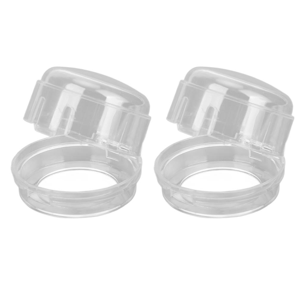 2 Stück Gasherd-Knopfabdeckungen Kindersichere Gasherd-Knopfabdeckungen Schutz für Zuhause Küche Transparent