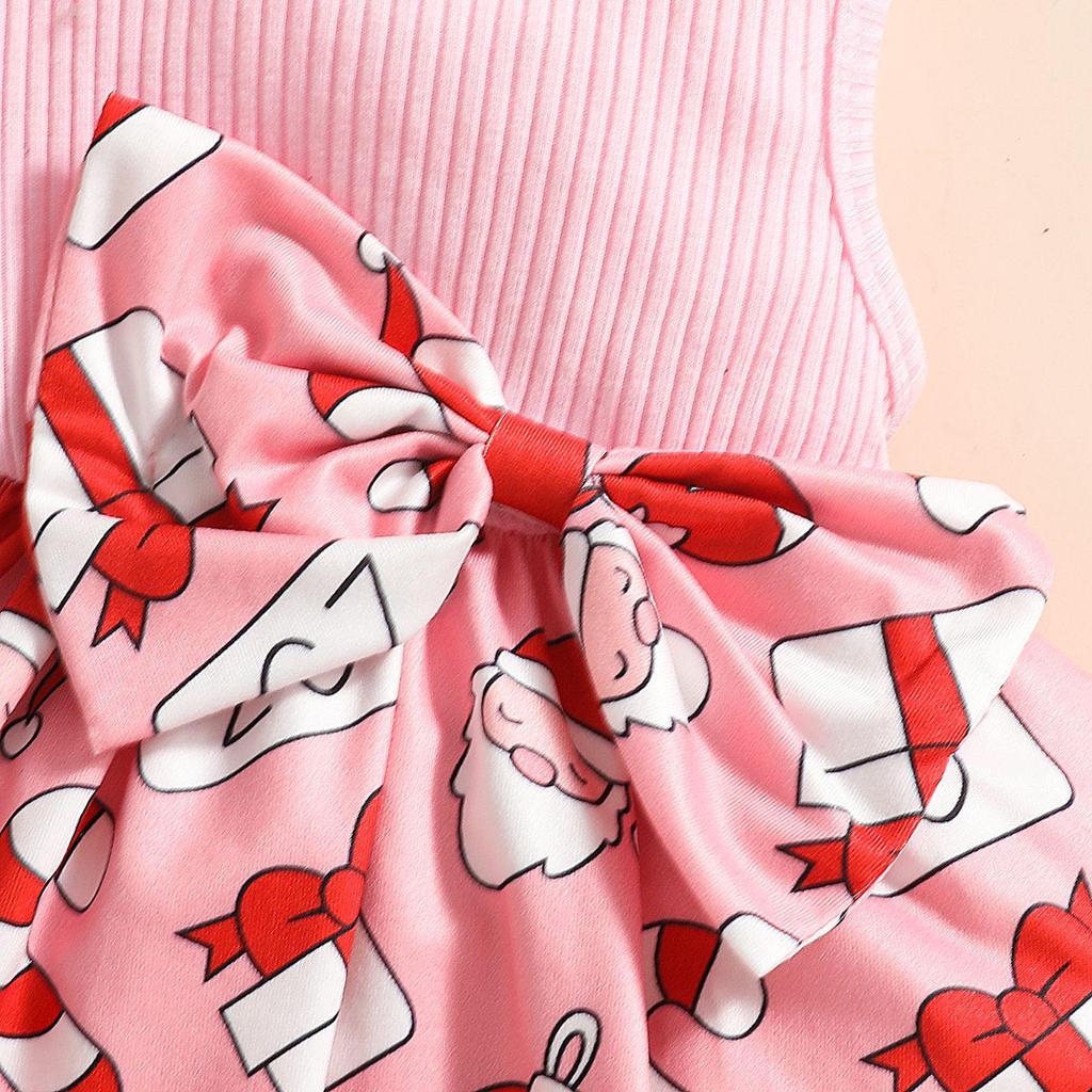 Baby Girl Christmas Wool Coat Dress & Headband Set - Gingerbread & Reindeer Theme