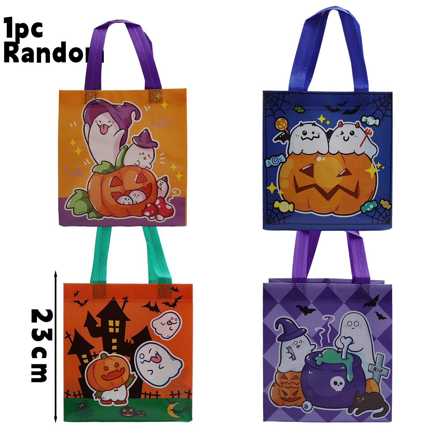 

Хэллоуин Тыква Голова Конфетный Мешок Несколько Размеров Нетканый Материал Экологичный Многоразовый Подарочный Тоут для Детей Угощение или Кошелек для Сладостей Праздничный Реквизит 1PCS