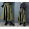 DIMANAF 2025 Plus Size Autumn Winter Women Long Skirts Elastic Waist Trousers Oversize Fashion Lady Clothing