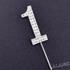JUJUGO Cake Topper Numbers Birthday Cake Insert Card Water Drill Birthday Decoration Cake Decoration Commemorative Photo Handmade Cake Cake Only 0-9