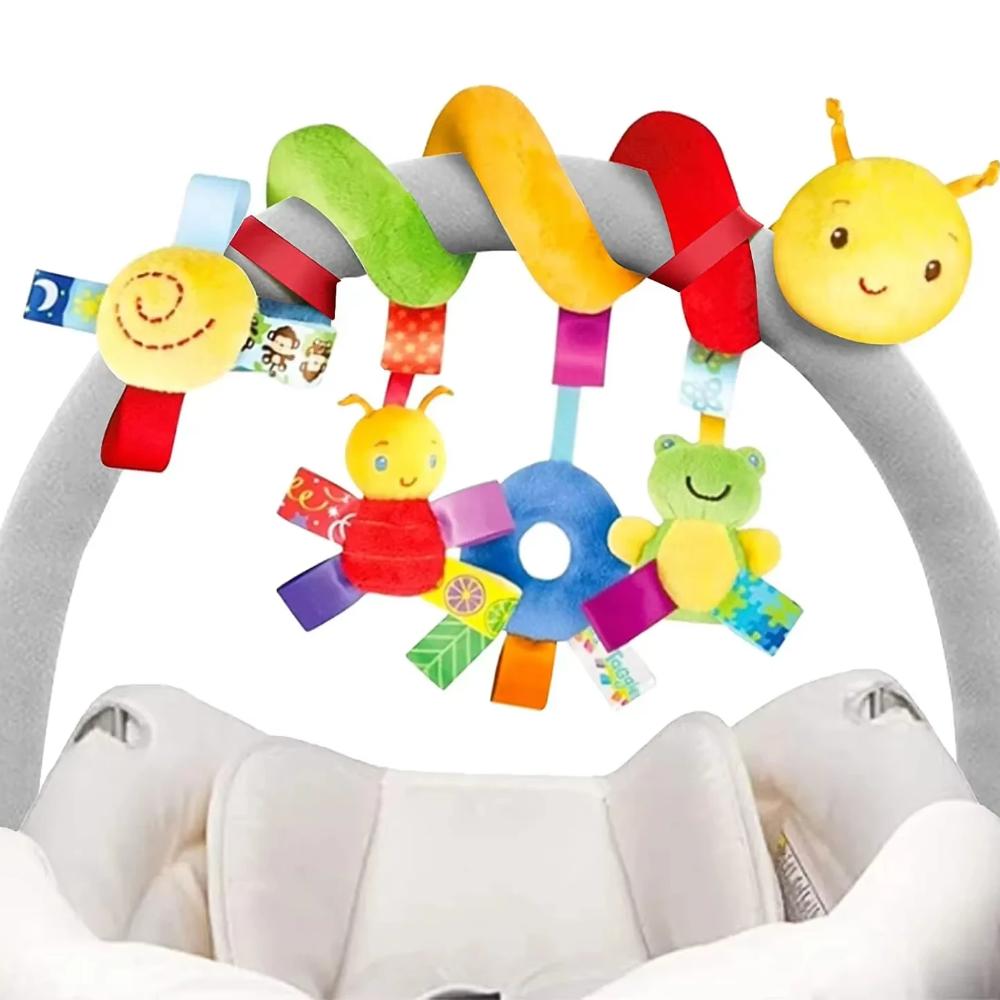 Car Seat Toys Infant Plush Hanging Toys For Babies 0 3 6 12 Months Stroller Crib Mobile Rattles Bed Winding Plush Baby Toy Gifts