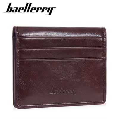 Pánské tenké peněženky Vintage Design Hasp Bifold Peněženka z umělé kůže Vizitka Držák na peněženku Hotovostní tašky na peníze