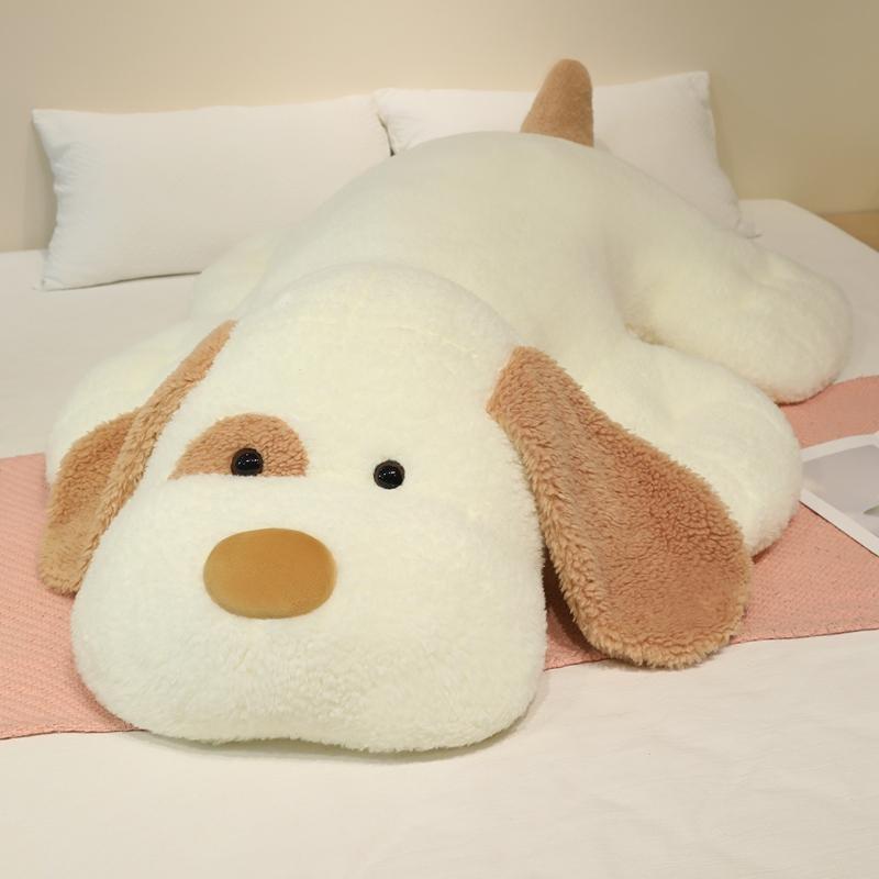 Enorme Leuke Zachte Hond Pluche Kussen Pop Gevulde Hond Pop Baby Lang Slaapkussen Begeleidingscadeau 110cm