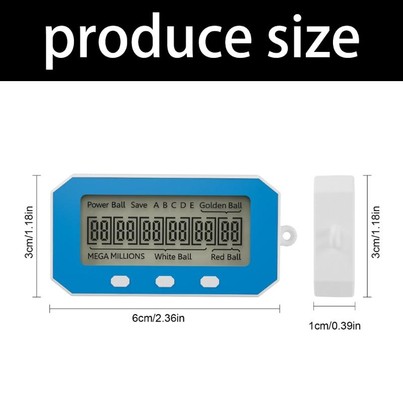Handheld Lottery Number Chooser with LCD Screen, Front Key Control and Small Carry Size, Portable Number Choice Machine for Daily Reading Use