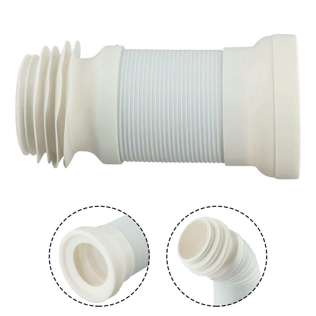 WC Pan Connector Flexible Home Plumbing PVC Toilet Waste