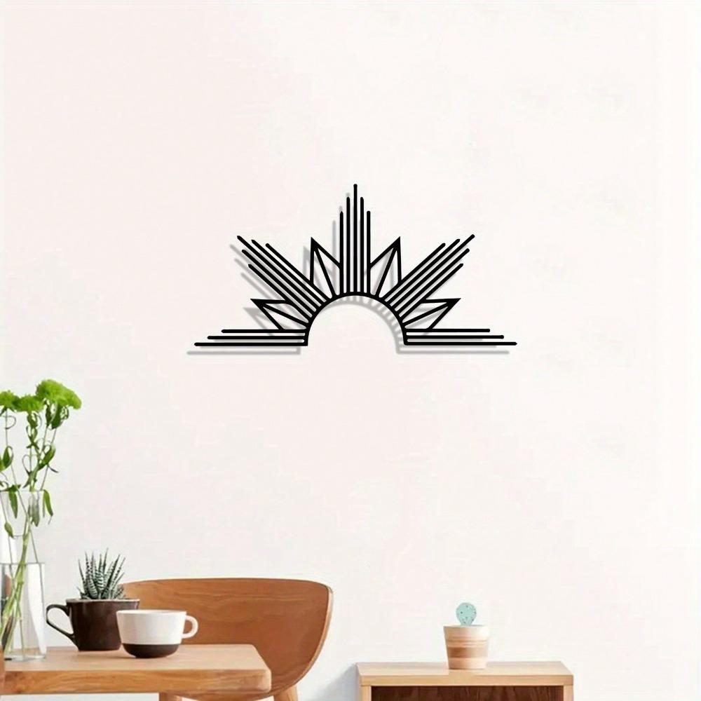 Bohemian Sun Sculpture Wall Art Rustproof Metal Wall Decor for Living Room Nature Lover Gift